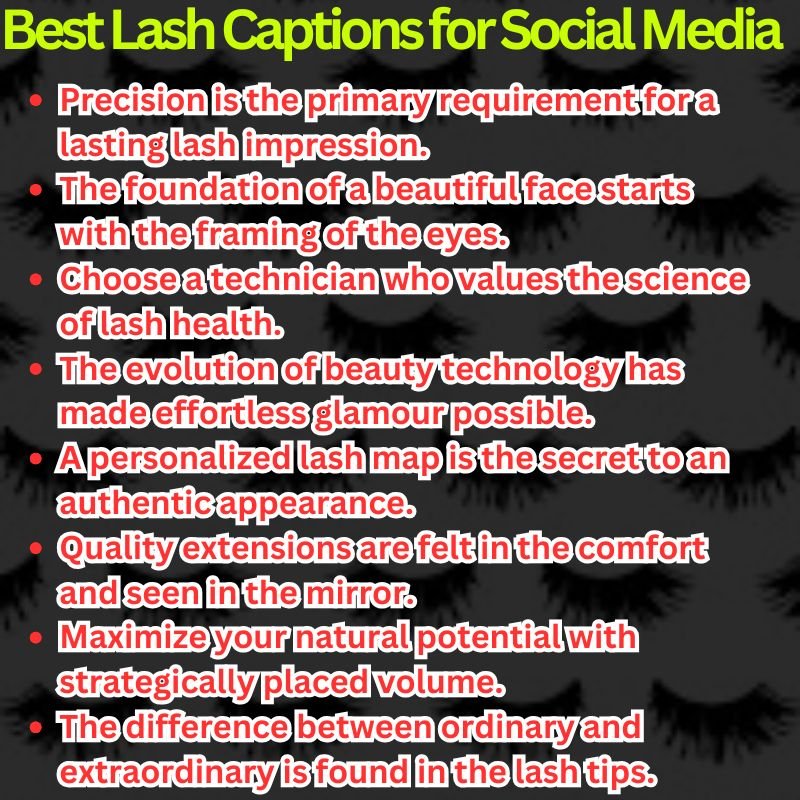 Best Lash Captions for Social Media