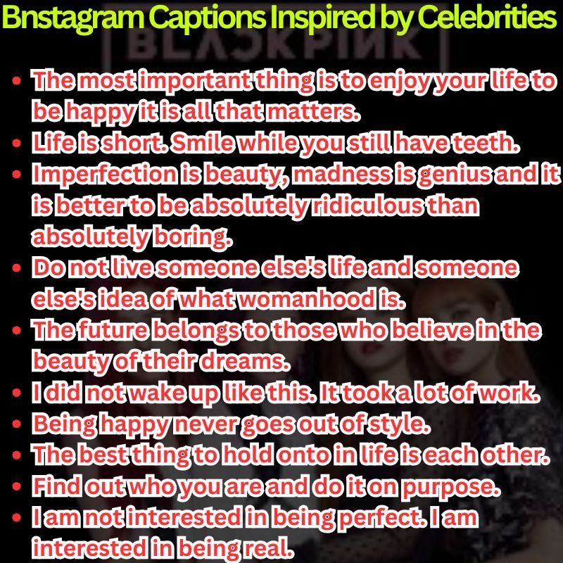 Best Instagram Captions Inspired by Celebrities
