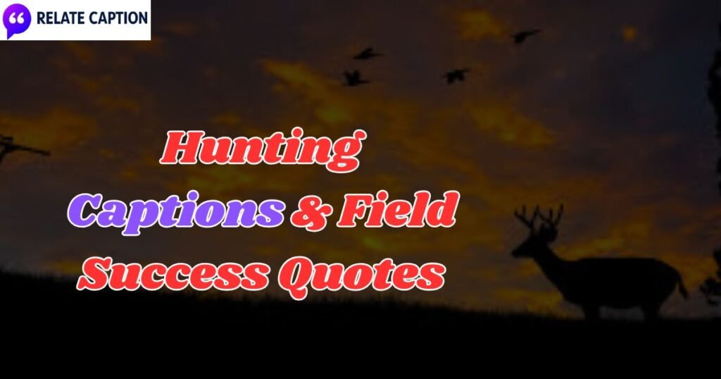 550+ Top Hunting Captions & Field Success Quotes for You