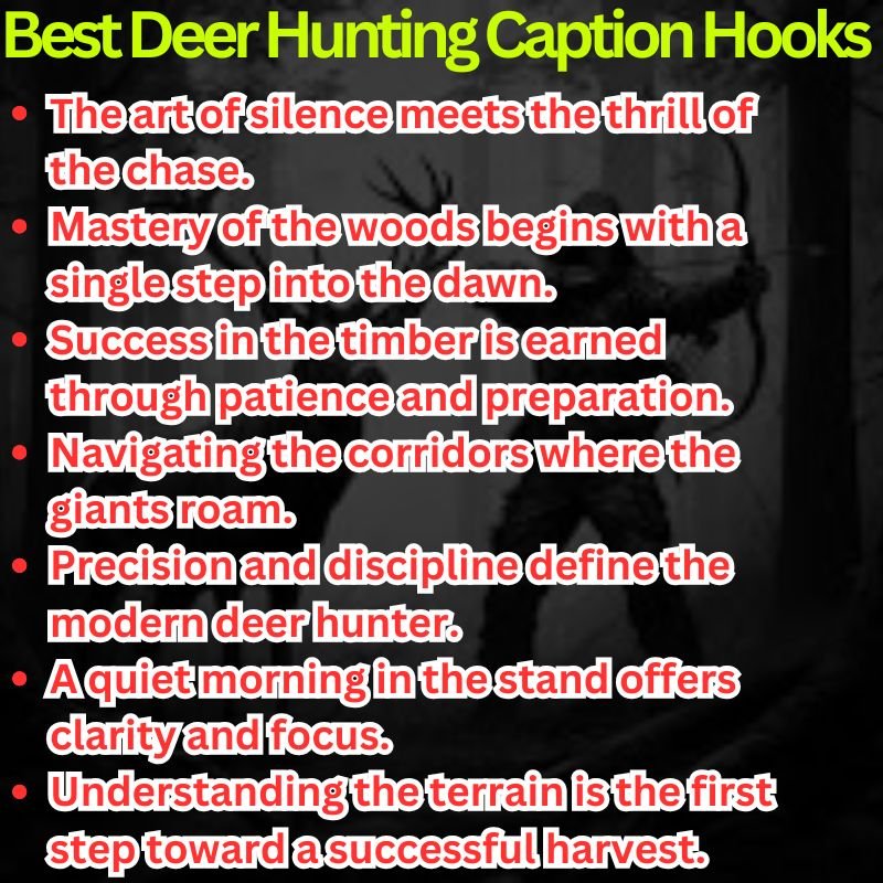 Best Deer Hunting Caption Hooks