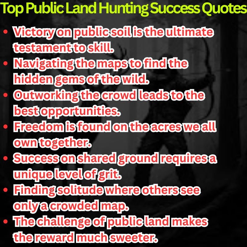 Top Public Land Hunting Success Quotes