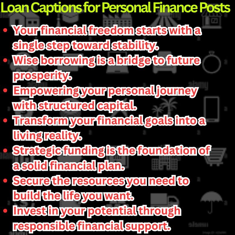 Best Loan Captions for Personal Finance Posts