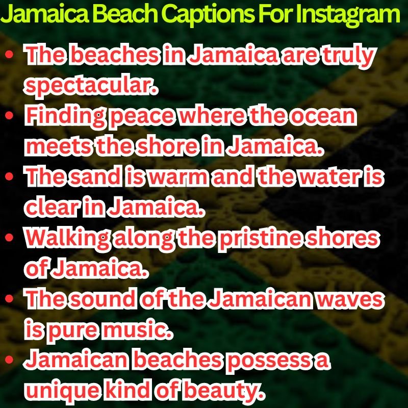 Jamaica Beach Captions For Instagram