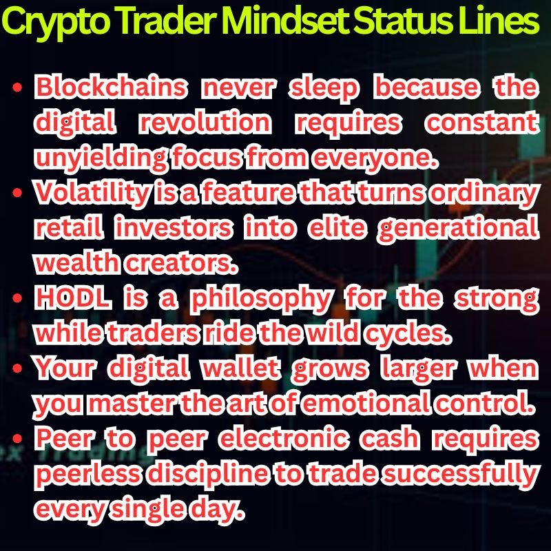 Crypto Trader Mindset Status Lines