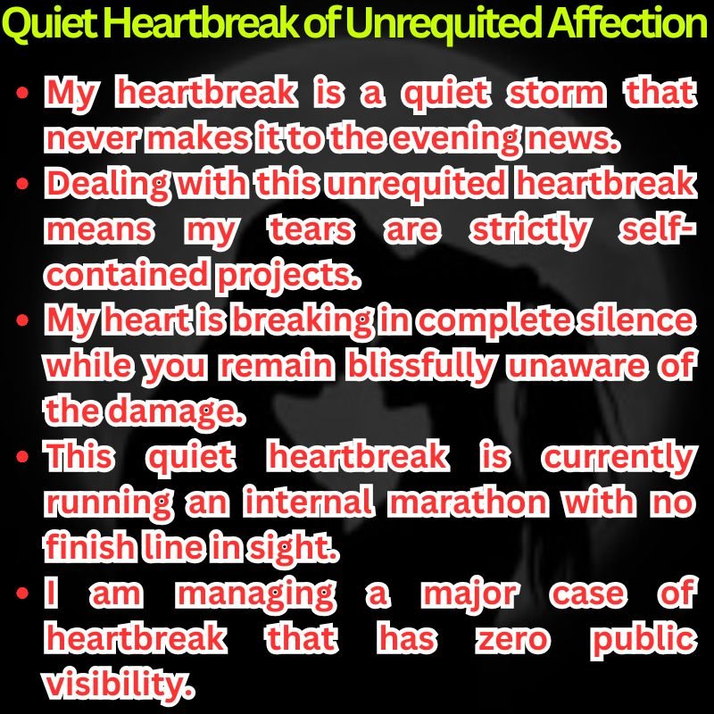 Quiet Heartbreak of Unrequited Affection