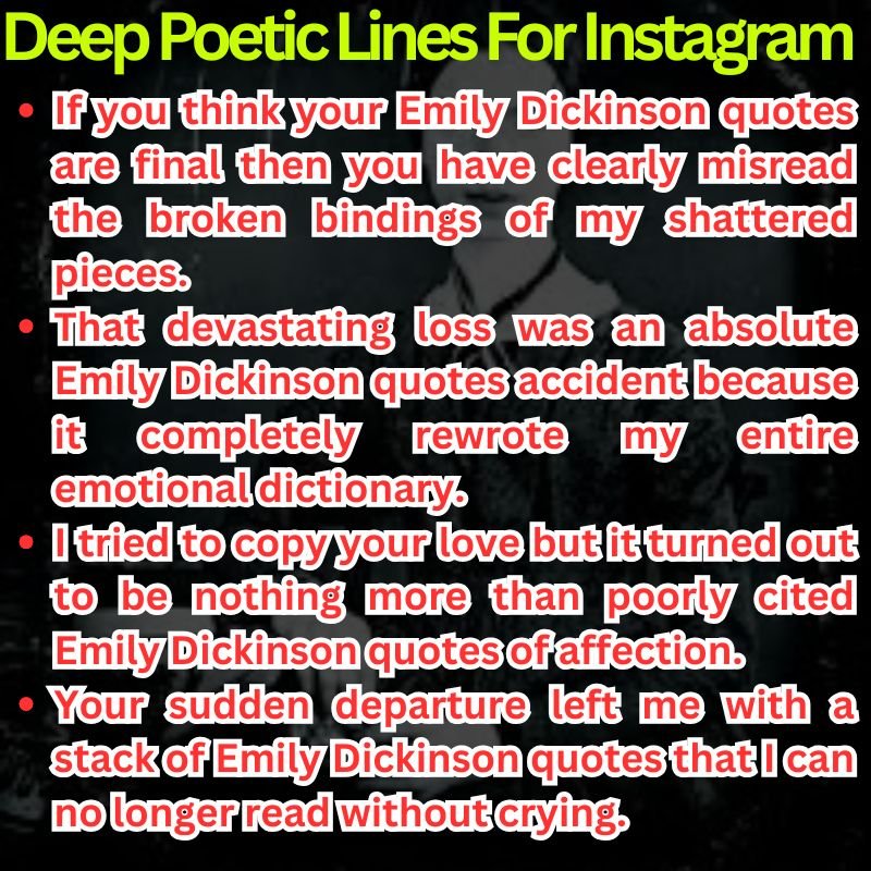 Deep Poetic Lines For Instagram