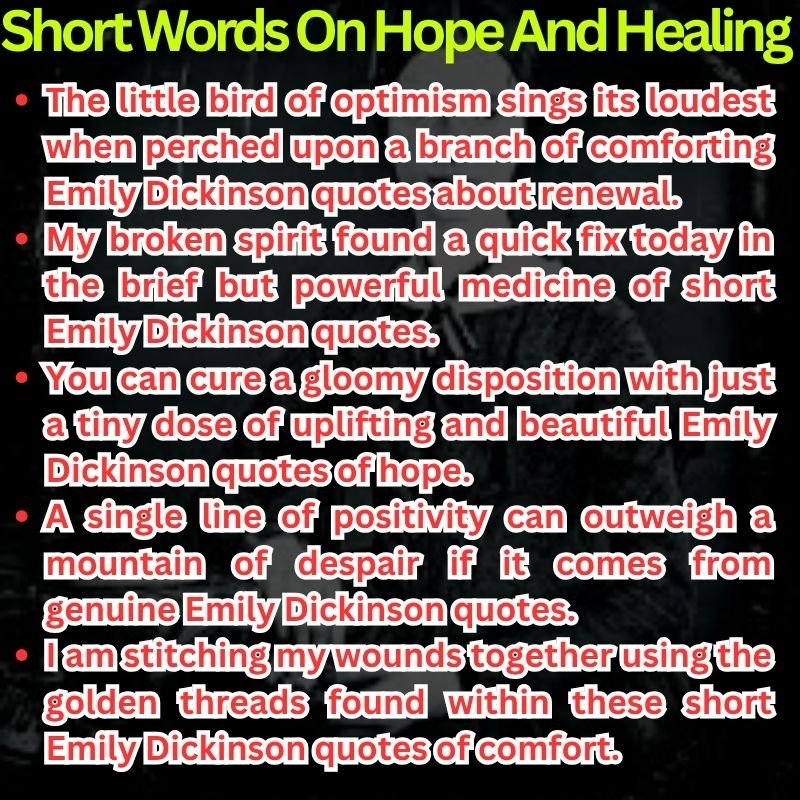 Short Words On Hope And Healing
