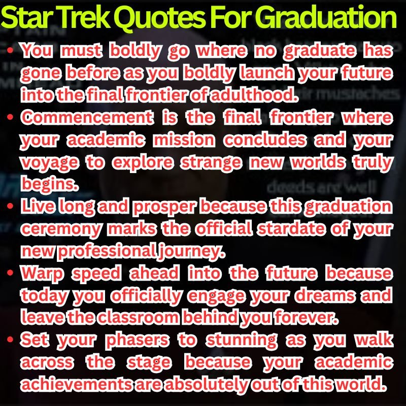 Star Trek Quotes For Graduation