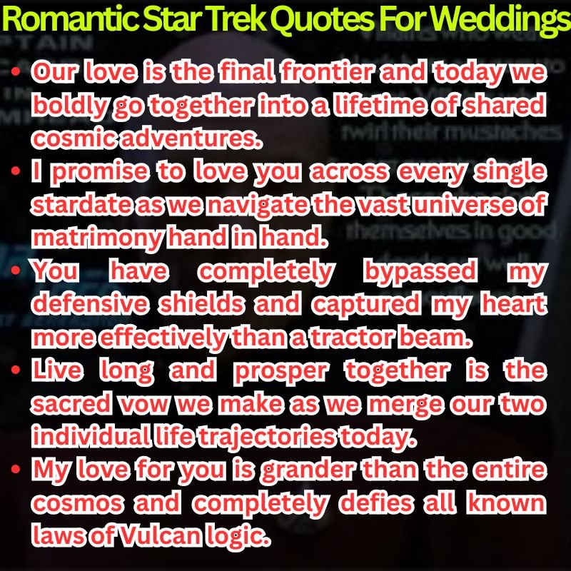 Romantic Star Trek Quotes For Weddings