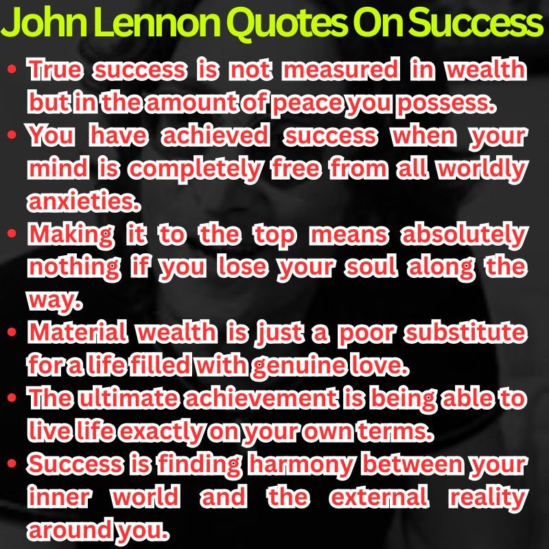 John Lennon Quotes On Success